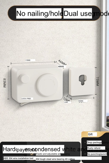 COMFBATH Invisible Clothesline Telescopic Bathroom Rack from COMFBATH