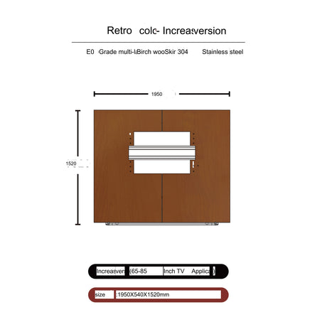 TELLS Santiago Sleek Minimalist TV Stand from TELLS