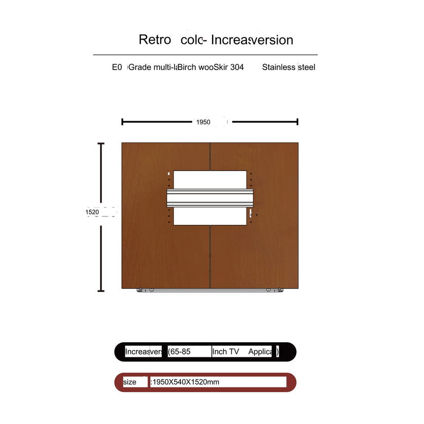 TELLS Santiago Sleek Minimalist TV Stand from TELLS