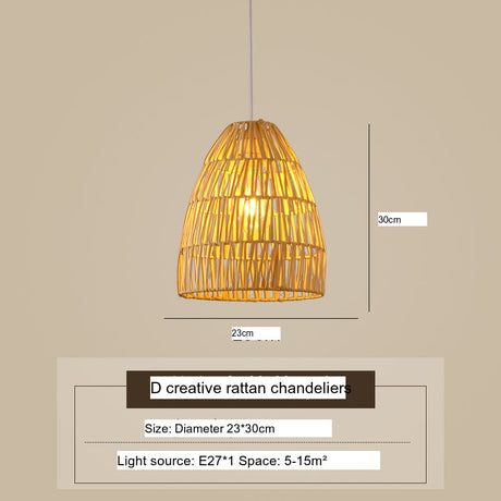 BOJI Kintaro Elegant Bamboo Chandeliers from BOJI