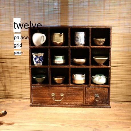 PAULOWNIA Akihiko Elegant Solid Wood Storage Cabinet Set from PAULOWNIA
