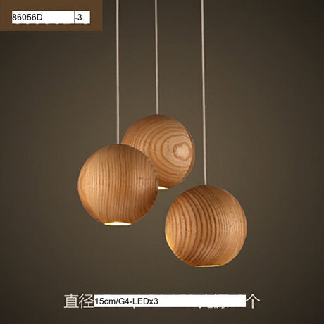 BOJI Kylana Stylish Wooden Coffee Ceiling Lamp from BOJI