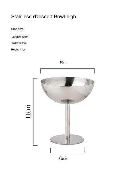 LIVETAI Sapporo Sleek Stainless Steel Dessert Bowl from LIVETAI