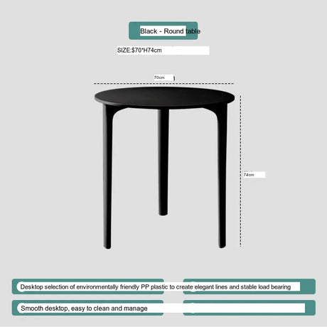 ABOUT WHITE Serafina Modern Minimalist Round Dining Table from ABOUT WHITE