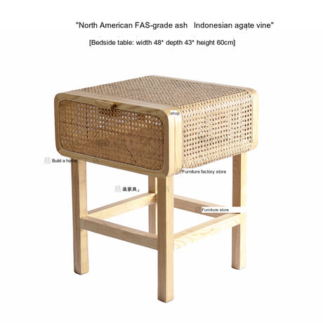 RATTAN FURNITURE Minato Handmade Rattan Bedside Cabinet from RATTAN FURNITURE