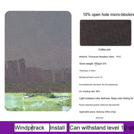 ZIYE Taroko Elegant Windproof Curtain Sunshade from ZIYE