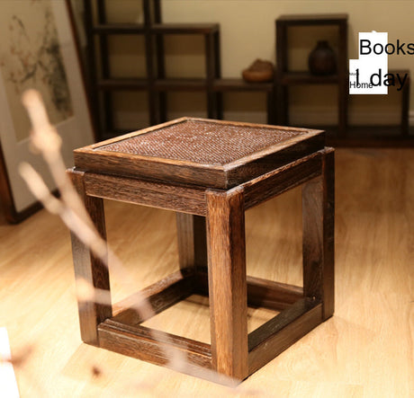 PAULOWNIA Yoshio Elegant Retro Design Stool from PAULOWNIA