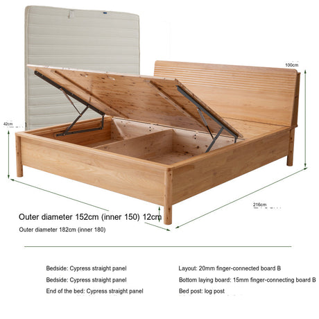 BAIYA SHUNAN Valentina Elegant Hydraulic Box Modern Storage Bed from BAIYA SHUNAN