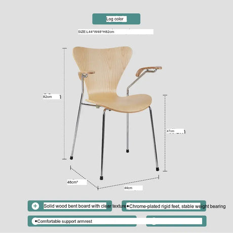 ABOUT WHITE Esmeralda Modern Simple Nordic Dining Chair from ABOUT WHITE