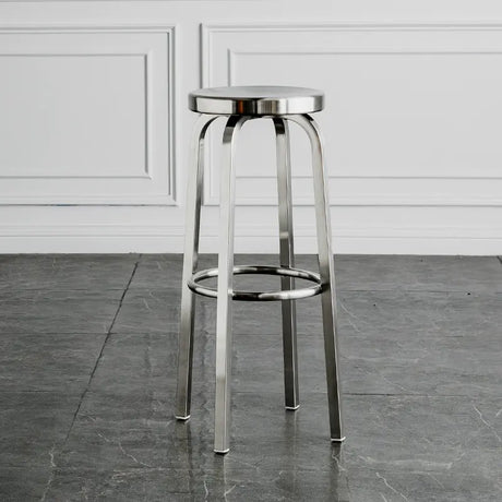 ABOUT WHITE Zorion Elegant Stainless Steel High Stool from ABOUT WHITE