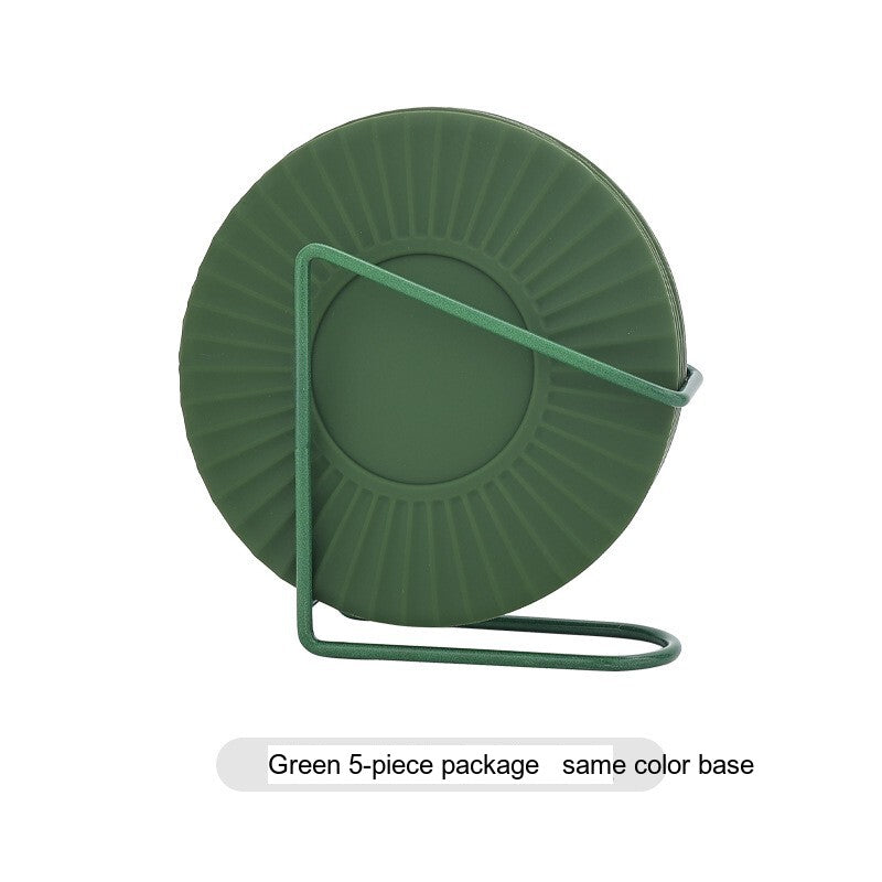 SUCO Isadora Elegant Round Silicone Gel Dinner Plate Table Mat Antiscald from SUCO