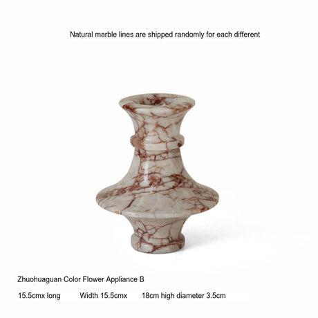 VAVINCI Calypso Luxe French Light Natural Marble Vase from VAVINCI