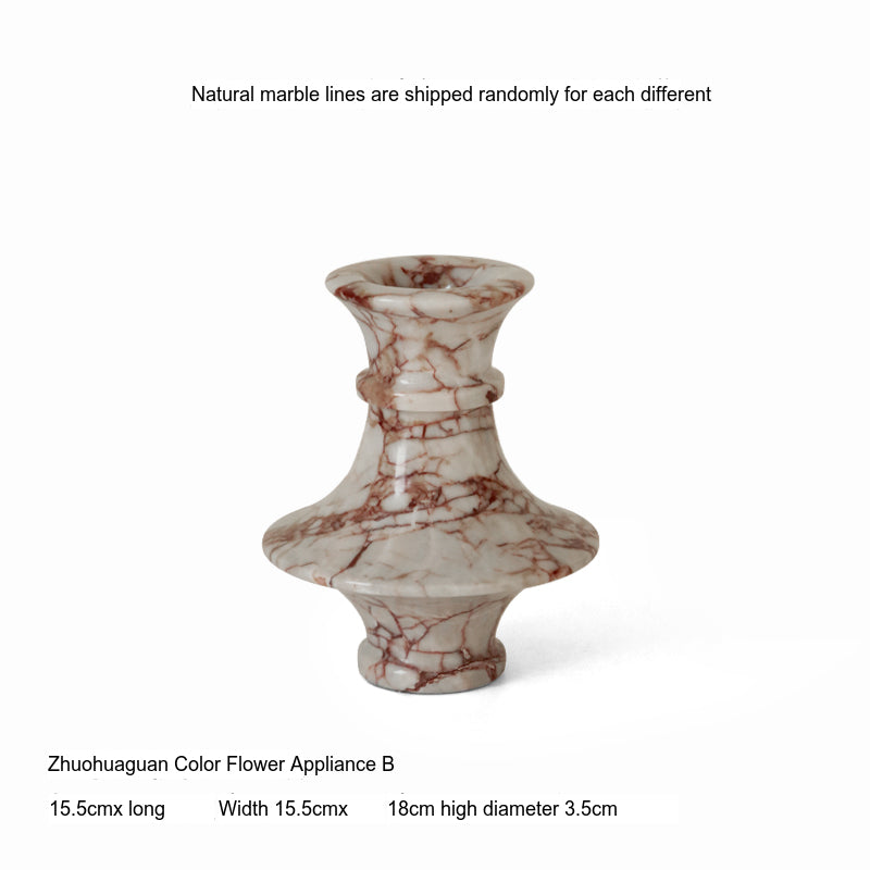 VAVINCI Calypso Luxe French Light Natural Marble Vase from VAVINCI