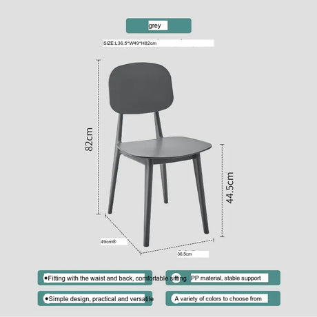 ABOUT WHITE Eldoria Scandinavian Plastic High Chair for Leisure from ABOUT WHITE