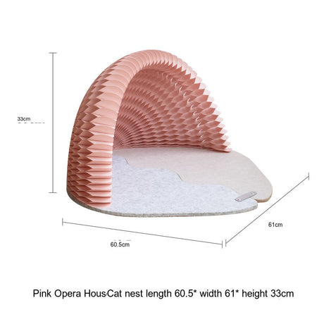 SHIBA Kenji Stylish Semi-Closed Meow Bed from SHIBA