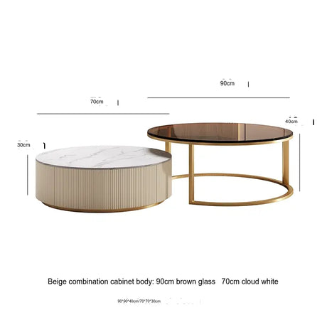 XIMIKA Isolde Sleek Glass Minimalist Coffee Table from XIMIKA