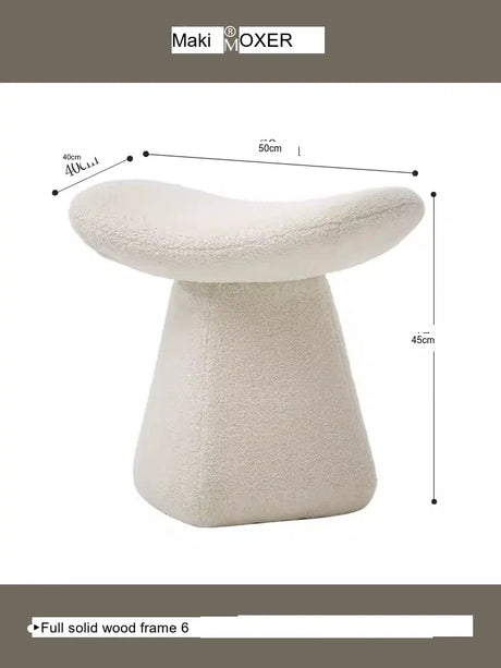 MOXER Isola Chic Leather Dressing Stool from MOXER