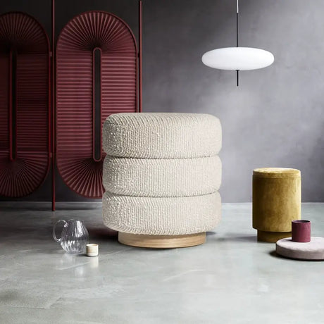MOXER Astraea Elegant Round Makeup Stool from MOXER