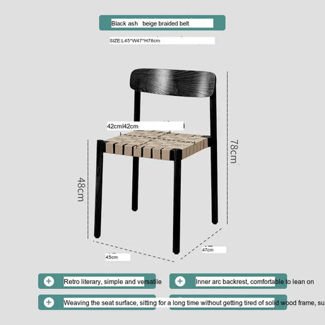 ABOUT WHITE Elysia Scandinavian Design Natural Wood High Chair from ABOUT WHITE