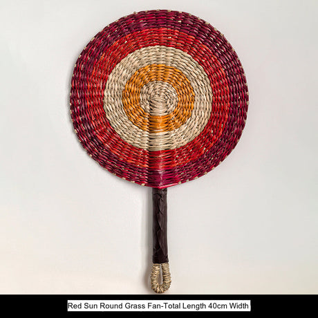 LIVETAI Akira Eco-Friendly Summer Hand-Cranked Sea Grass Fan from LIVETAI