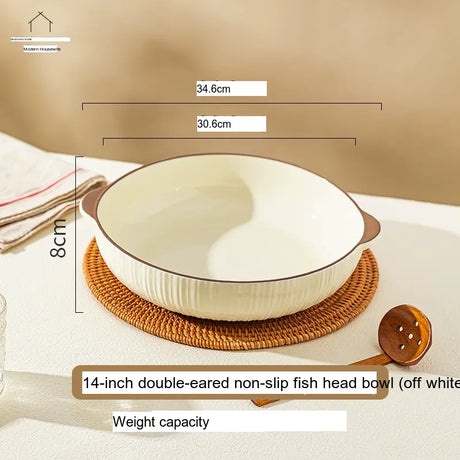 MH Araceli Elegant Double-Eared Soup Bowl from MH