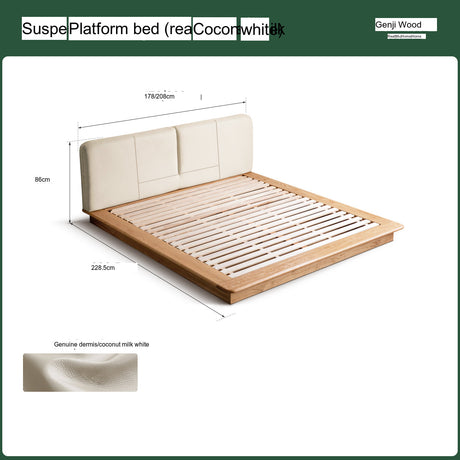 GENJI Harukaze Minimalist Solid Wood Platform Bed from GENJI