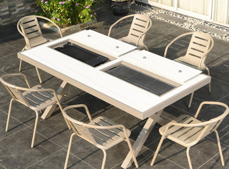 MOJIA Callista Aluminum Outdoor Lounge Chair for Modern Villas from MOJIA