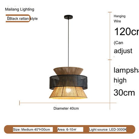 MAILANG Kenji Elegant Hemp Rope Chandelier from MAILANG