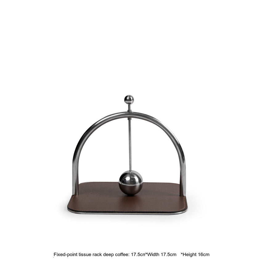 VAVINCI Paloma Modern Metal Leather Paper Towel Rack from VAVINCI