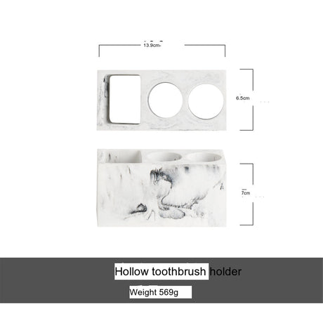 TIANRUN Marisol Elegant Minimalist Toothbrush Glass Holder Set from TIANRUN