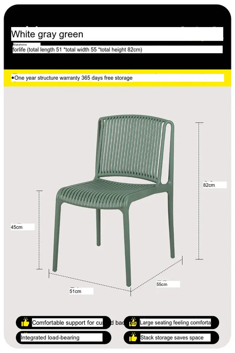 ABOUT WHITE Marisol Sleek Ergonomic Dining Chair from ABOUT WHITE