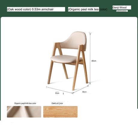 GENJI Elysia Contemporary Oak Dining Chair from GENJI
