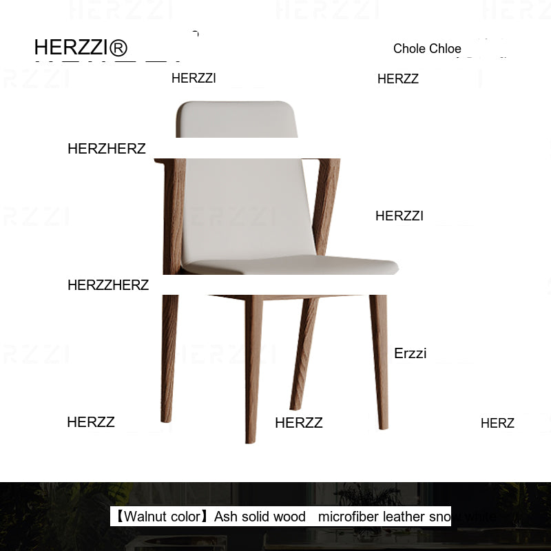 HERZZI Sapphira Artisan Retro Solid Wood Dining Chair from HERZZI