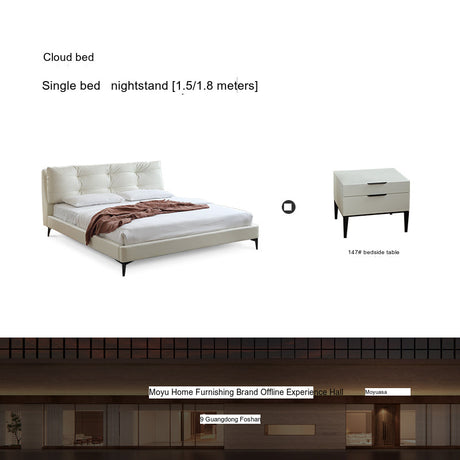 MOYU Elowen Sleek Compact Minimalist Bed from MOYU