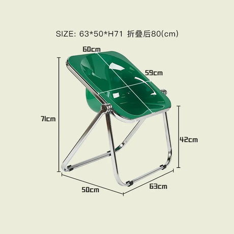 LAZYSPACE Noah Transparent Folding Chair from LAZYSPACE
