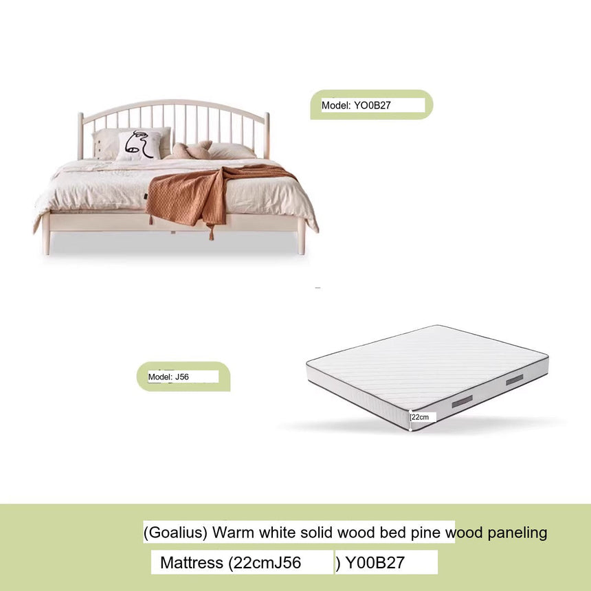 GENJI Ishikawa Elegant Solid Wood Bed from GENJI