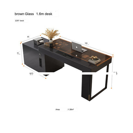 QUANMU Rhiannon Luxurious High-Level Sensory Corner Desk from QUANMU