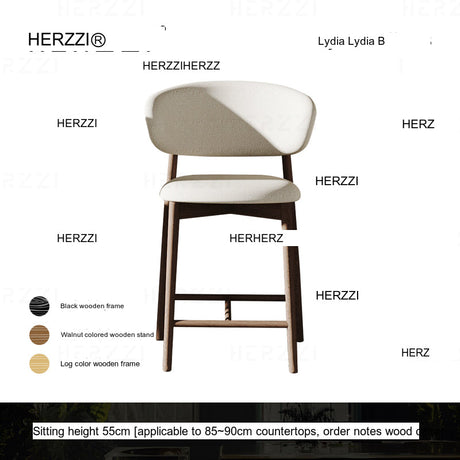 HERZZI Santiago Elegant Raw Wood Barstool from HERZZI
