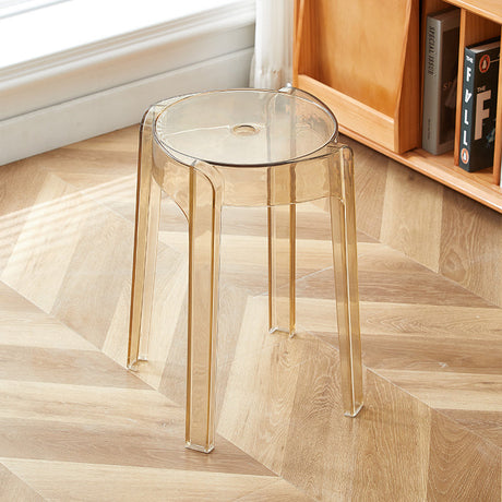 A&D Mariposa Sleek Transparent Stackable Stool from A&D