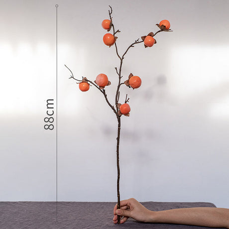 JUHAN Thalassa Lush Decorative Simulation Persimmon Branches from JUHAN