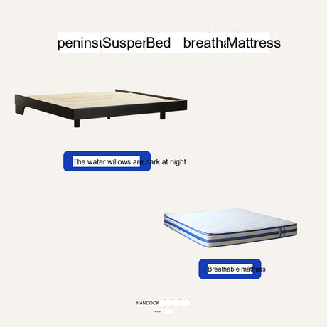 HANKE Iztacalco Solid Wood Minimalist Double Bed from HANKE