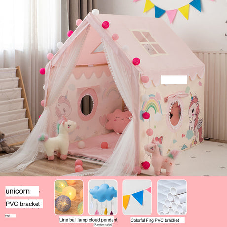 LITTLE DOVE Santiago Enchanted Indoor Castle Tent Playhouse from LITTLE DOVE