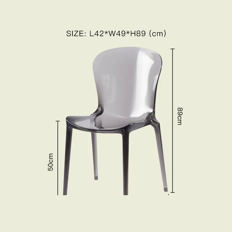 LAZYSPACE Levi Acrylic Milk Tea Highchair from LAZYSPACE