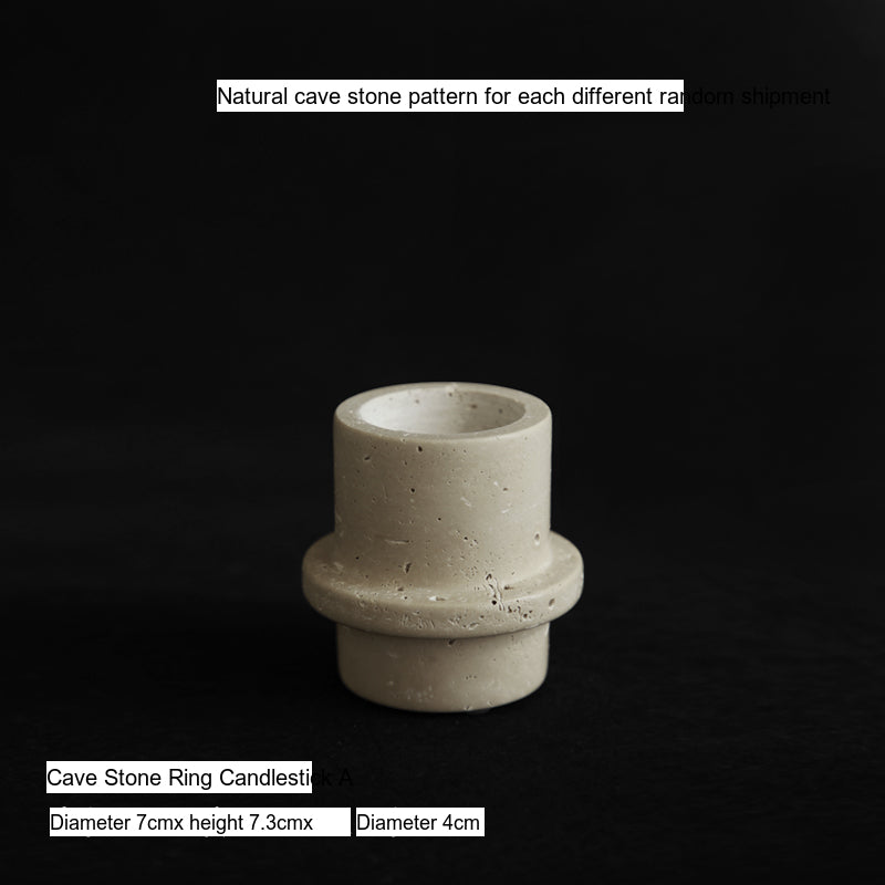 VAVINCI Arishia Luxury Natural Marble Candlestick Ornaments from VAVINCI