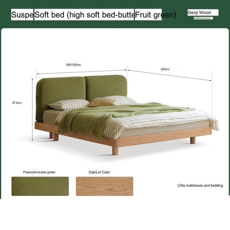 GENJI Akihiro Elegant Solid Wood Bed from GENJI