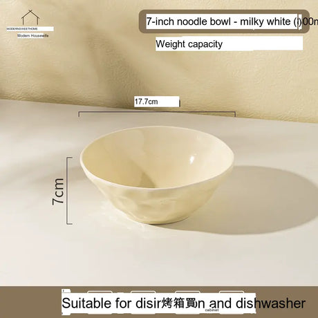 MH Isadora Elegant Ceramic Ramen Bowl Set. from MH