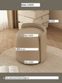 MOXER Calliope Luxe Genuine Leather Rotating Makeup Stool from MOXER