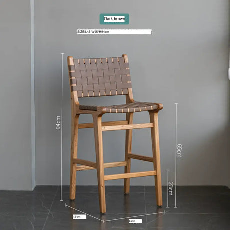 ABOUT WHITE Kaori Elegant Woven Bar Chair from ABOUT WHITE