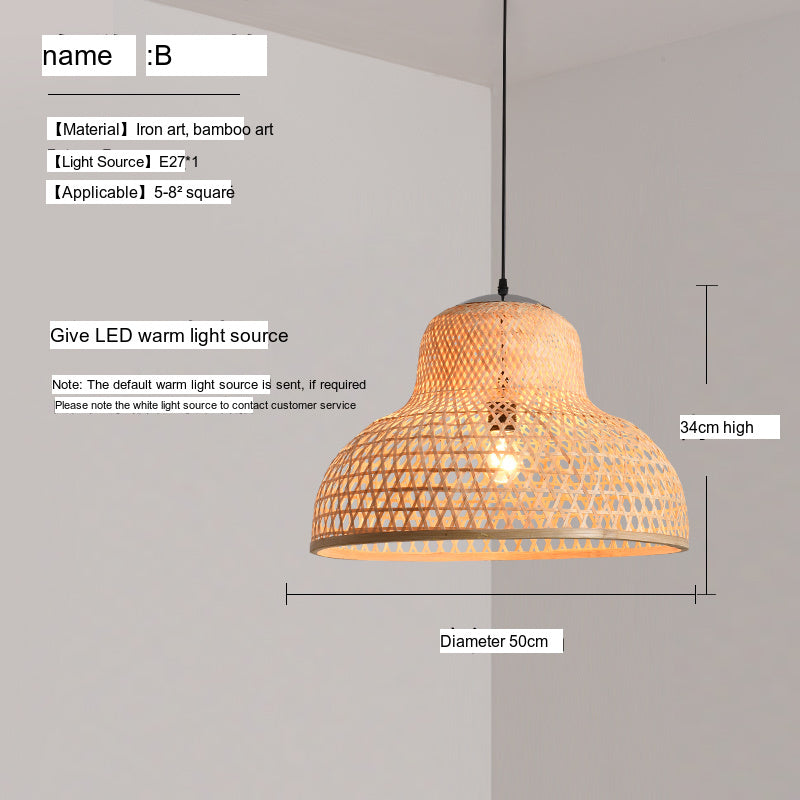 BOJI Haruki Elegant Bamboo Ceiling Lamp from BOJI