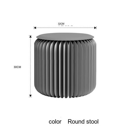 SHIBA Tameshigawa Chic Minimal Folding Round Stool from SHIBA